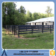 Personalizado de alta calidad y la fuerza Square / Round / Oval Rails Estilo galvanizado ovejas / caballo / Cattle Fence